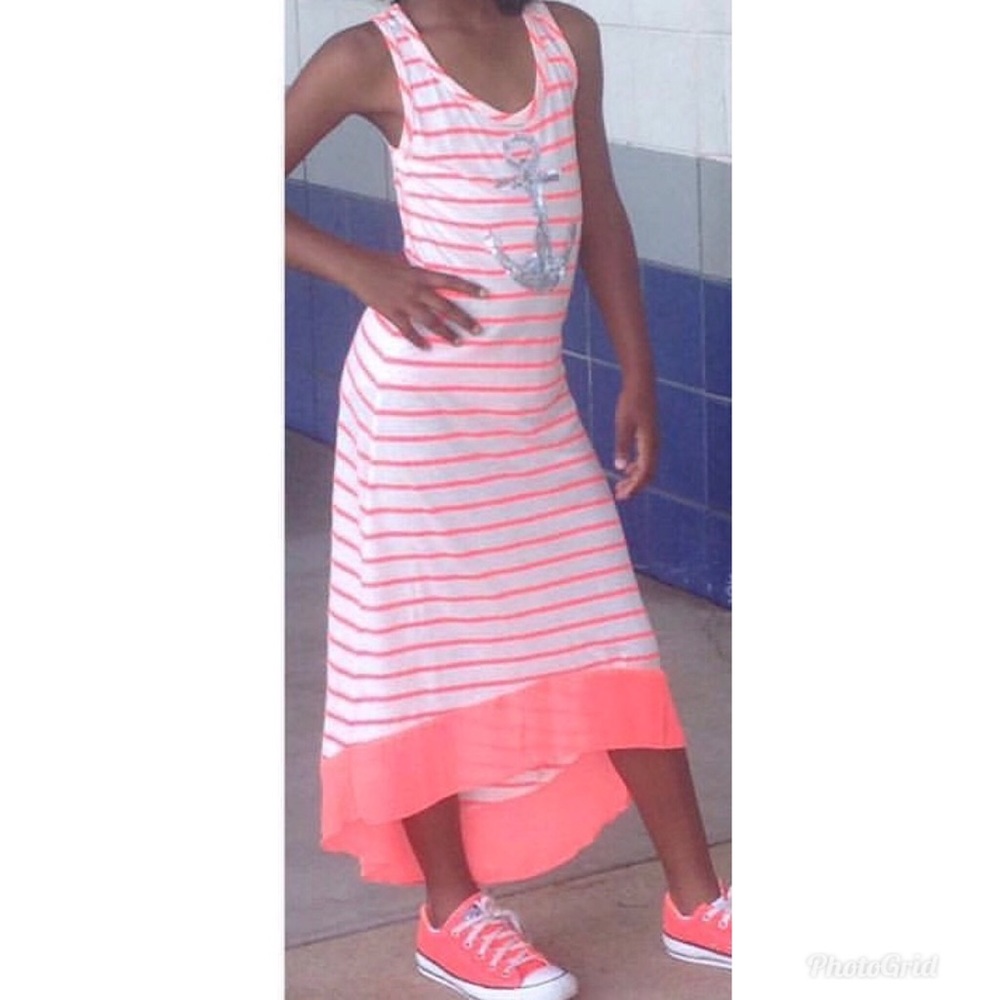 Girls Hi-Low Maxi Dress (Size 7-8)